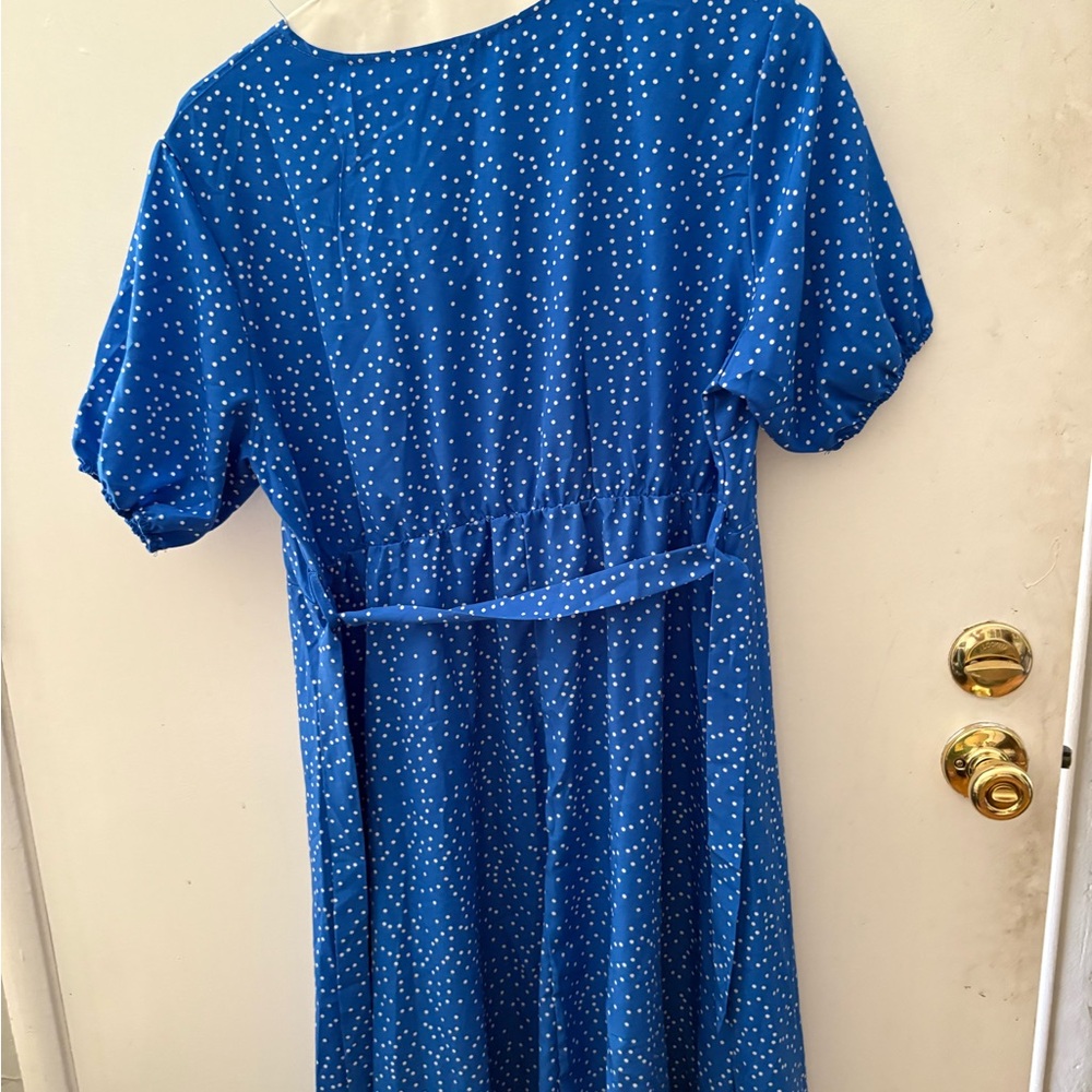 Blue Polka Dot Dress